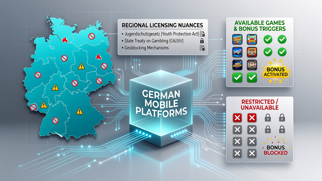 Mobile Casino-Schnittstelle mit regional angepassten Bonusoptionen