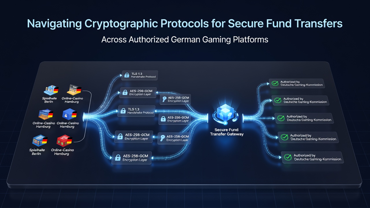 Illustration kryptografischer Sicherheitsprotokolle bei Online-Transaktionen auf deutschen Gaming-Plattformen