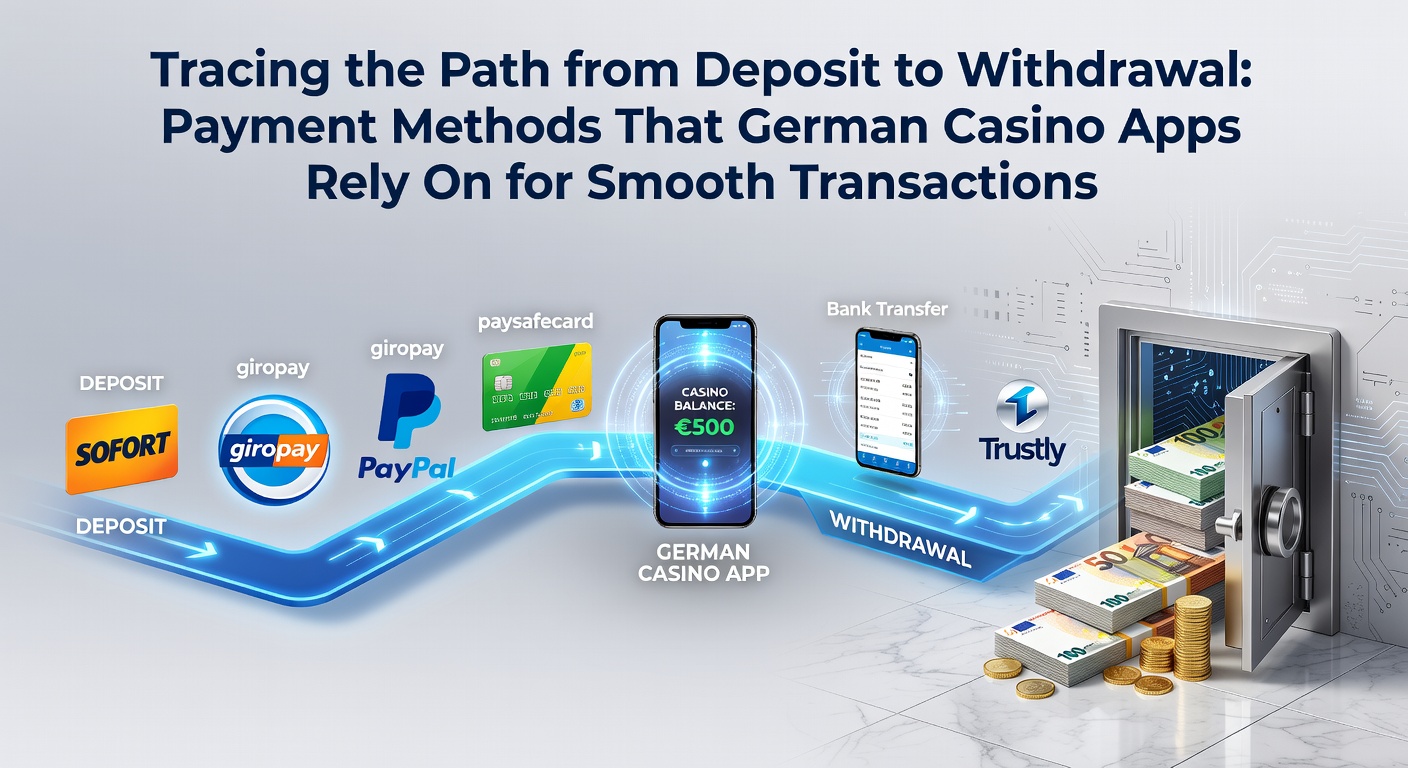 Übersicht über Zahlungsflüsse in deutschen Casino-Apps von Einzahlung bis Auszahlung